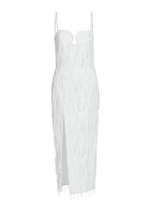 Fringe Elegance Midi Dress