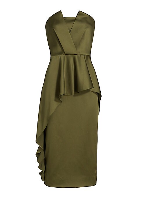 Peplum Charm Midi Dress