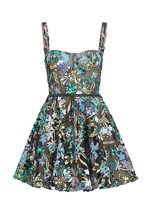 Floral Sequin Glam Mini