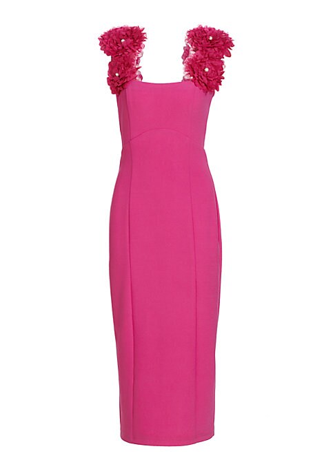 Floral Sheath Midi Dress
