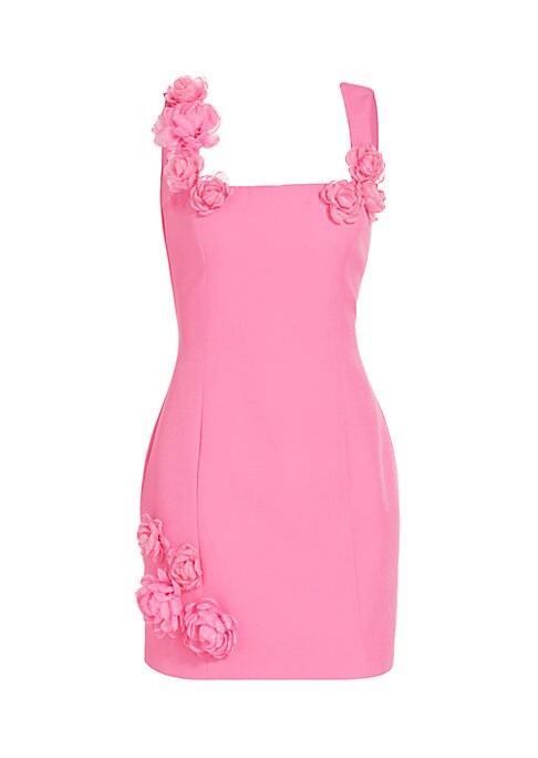 Floral Applique Mini Dress
