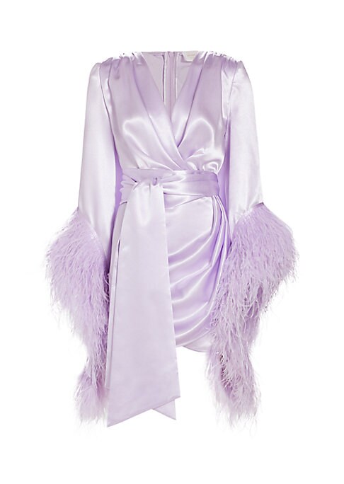 Feathered Satin Bliss Dress
