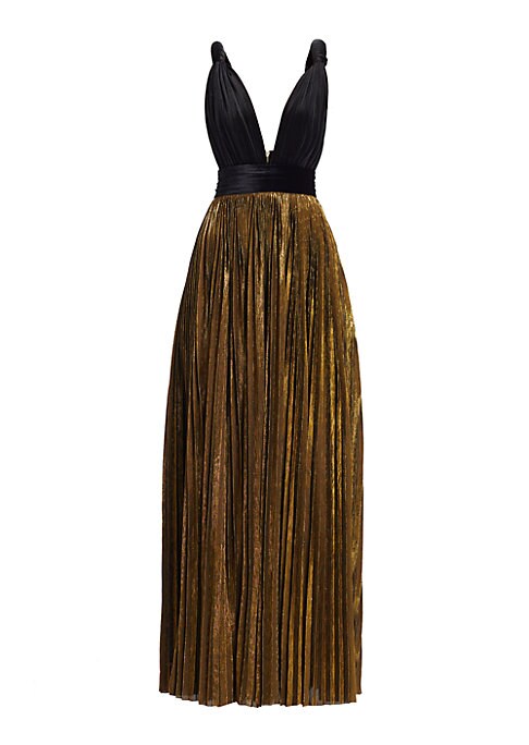 Chic Metallic Velvet Dress