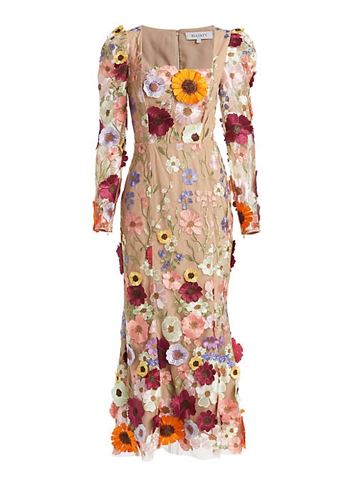 Floral Embrace Midi Dress