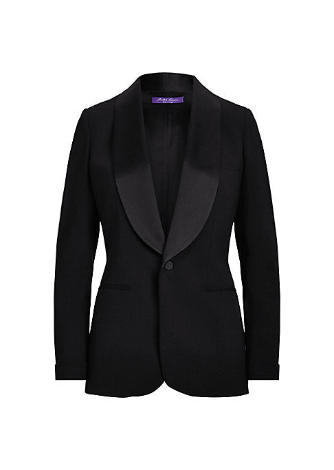 Elegant Wool & Silk Blazer