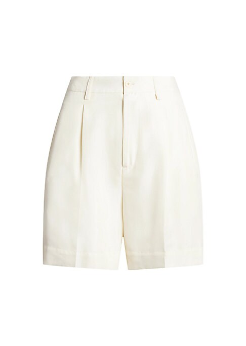 Silk Pleat Shorts