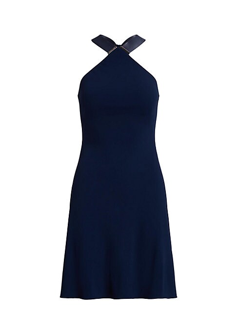 Luxe Halter Mini Dress