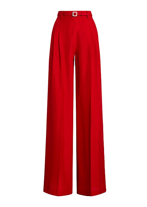 Silk Tailored Wide Pants