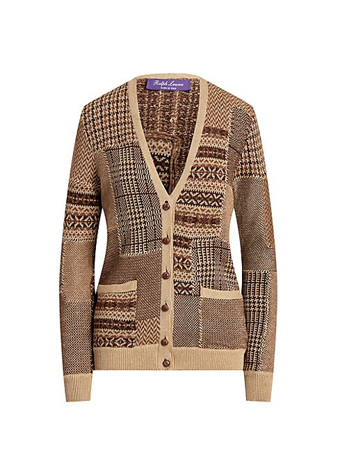 Chic Patchwork Knit Cardi