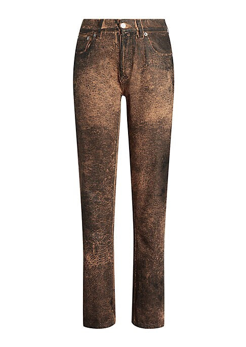 Crackle Chic Ankle Jeans