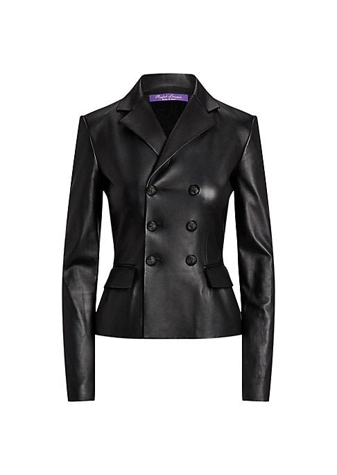 Sleek Leather Blazer