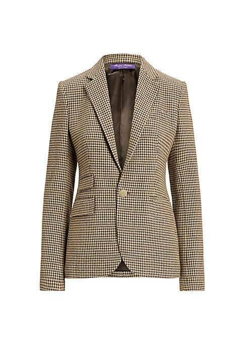 Chic Houndstooth Blazer