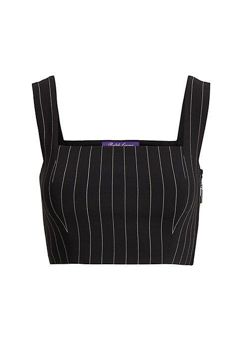 Chic Pinstripe Wool Top