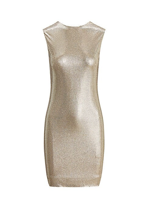 Sparkling Metallic Minidress