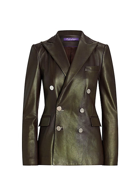 Luxurious Leather Blazer