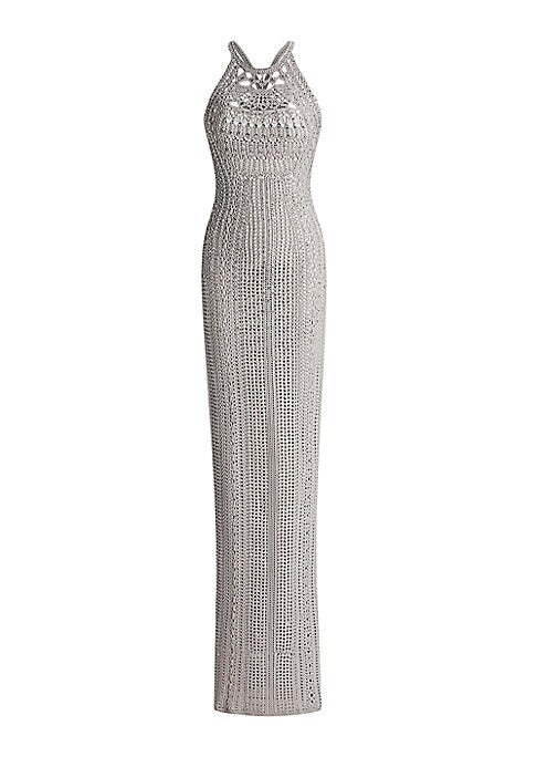 Crystal Crochet Cashmere Dress