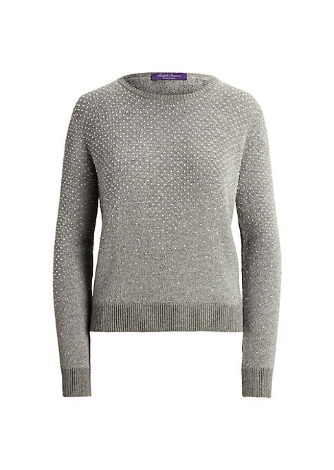 Crystal-Embellished Cashmere Sweater