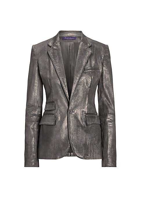 Gleaming Denim Blazer