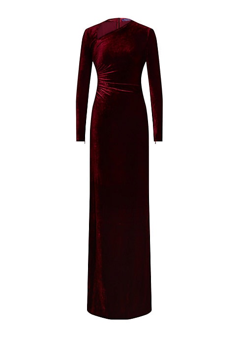 Velvet Luxe Asymmetric Gown