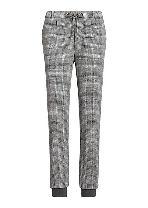Checkered Tapered Trousers