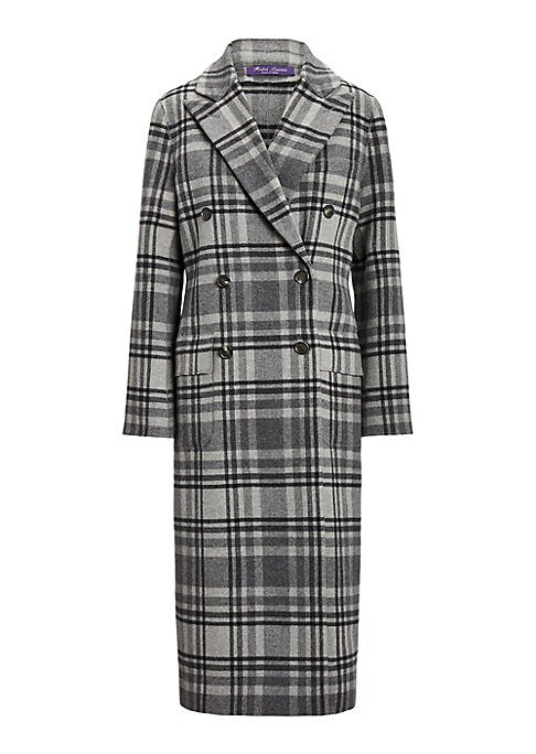 Plaid Wool Overcoat