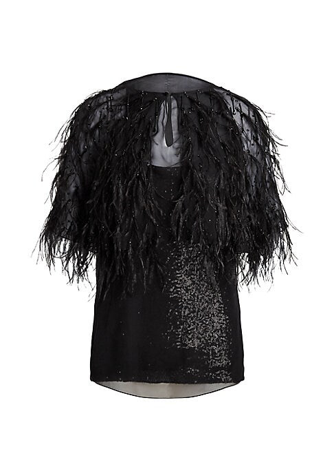 Feathered Elegance Top