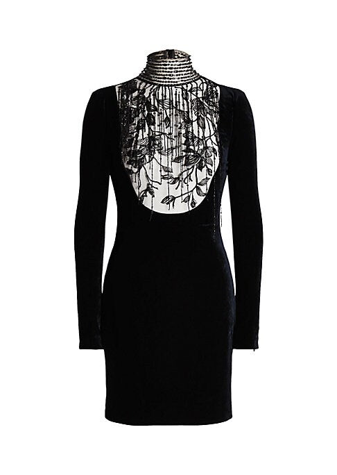Velvet Bead Elegance Dress