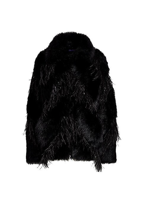 Chic Feathered Luxe Coat