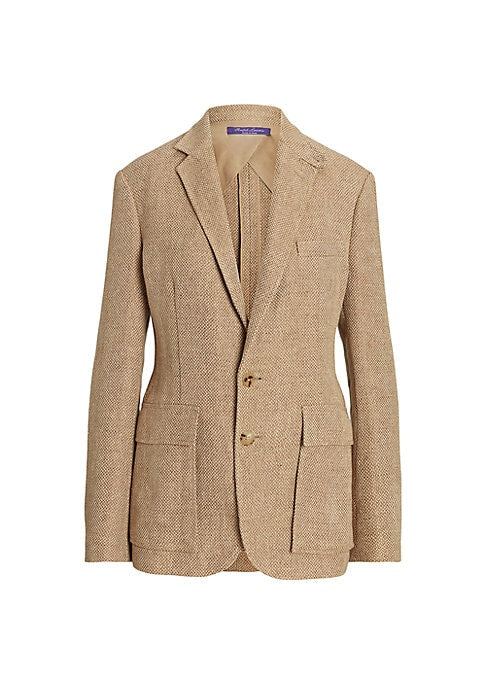 Chic Twill Linen Blazer