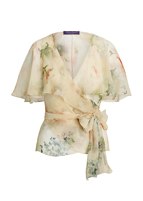 Floral Flutter Silk Top
