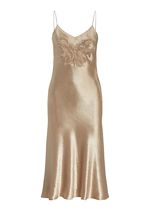 Elegant Satin Sequin Dress