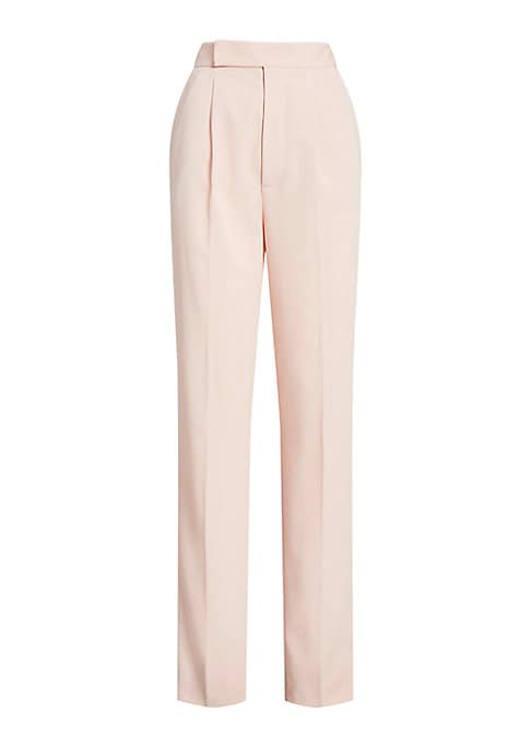 Chic Pleated Wool Trousers