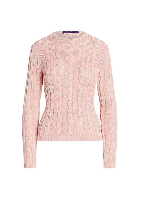 Silken Cable Knit Sweater