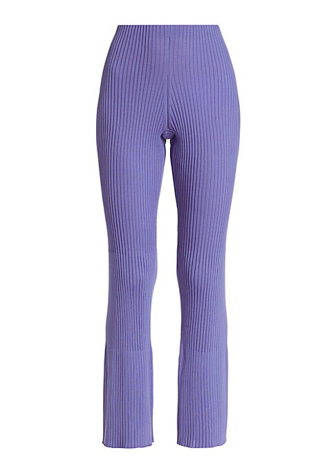 Chic Flare Knit Pants