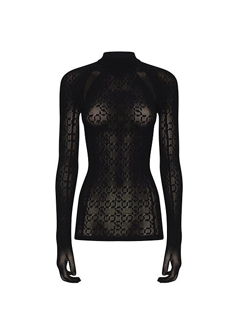 Chic Glove-Sleeve Top