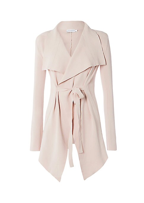 Draped Tie-Front Jacket