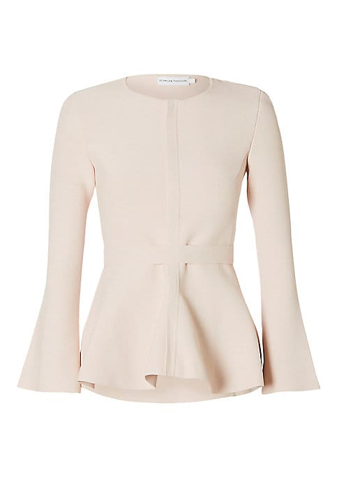 Peplum Style Knit Jacket
