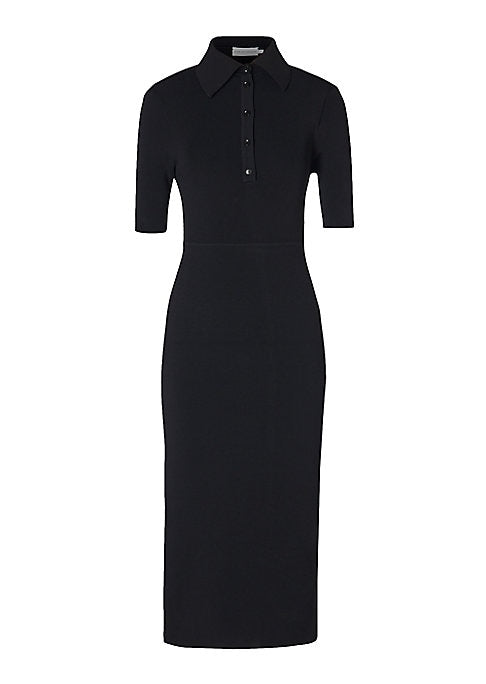 Chic Knit Polo Dress