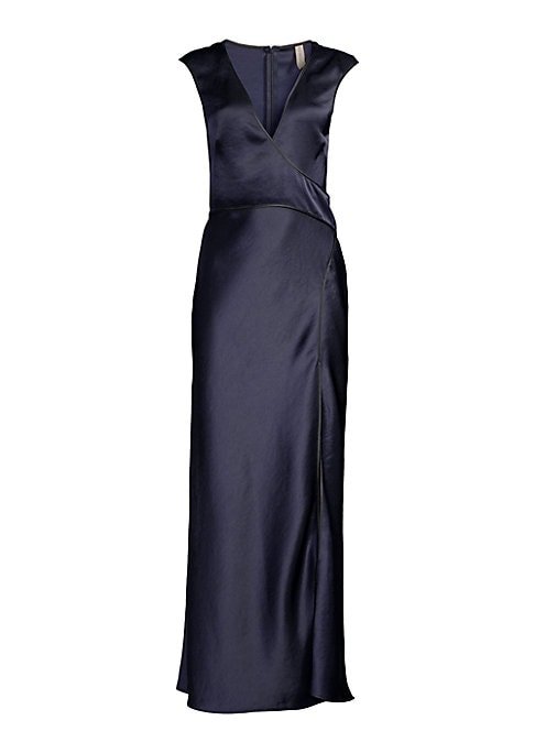 Chic Faux-Wrap Maxi Dress