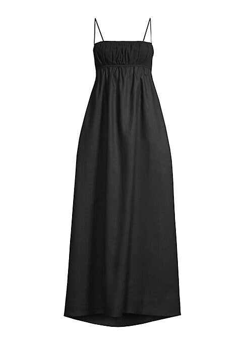 Linen Elegance Maxi Dress