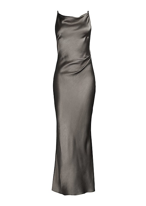 Elegant Satin Maxi Dress