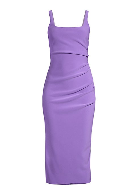 Elegant Draped Midi Dress
