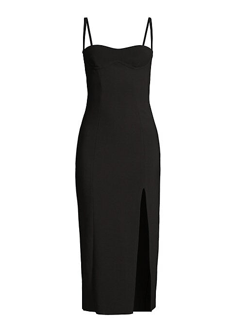 Sleek Side Slit Midi Dress