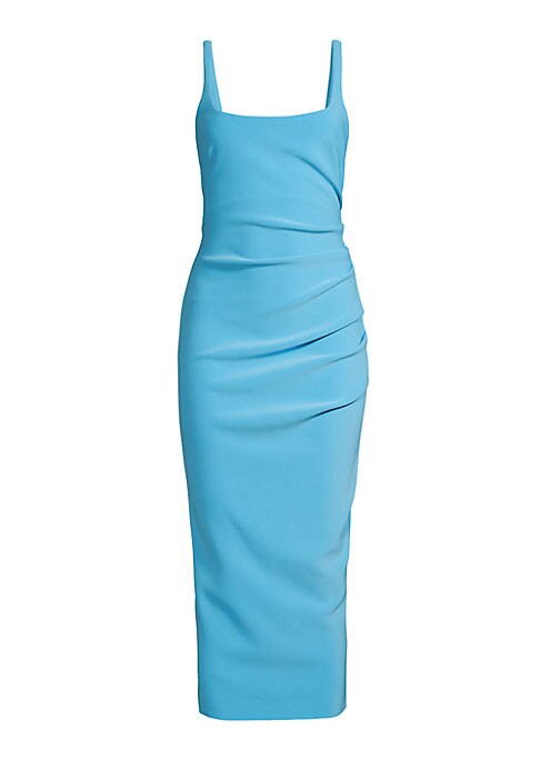 Elegant Midi Crepe Dress
