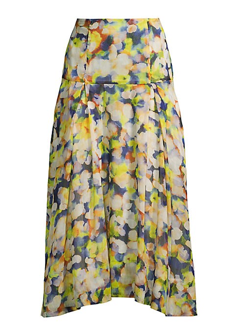 Watercolor Dream Midi Skirt