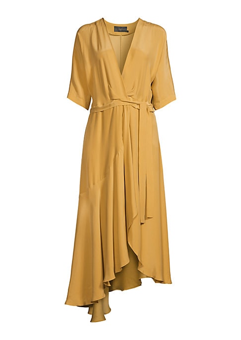 Elegant Silk Wrap Dress