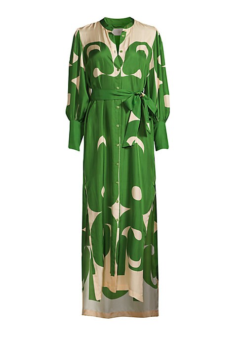 Geometric Flow Maxi Dress