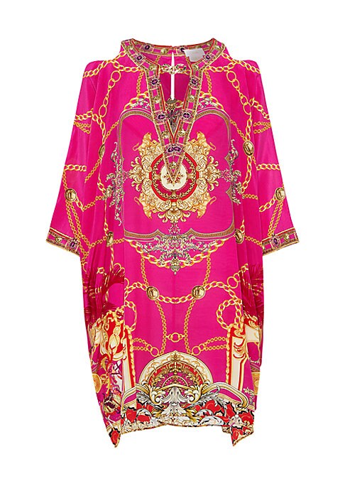 Gleaming Silk Caftan