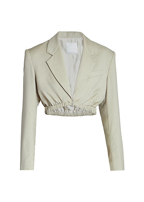 Chic Cropped Wool Jacket