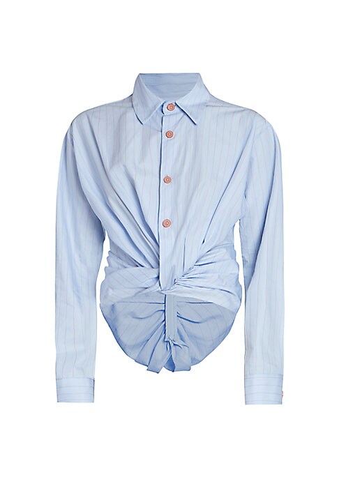 Knot Details Cotton Shirt